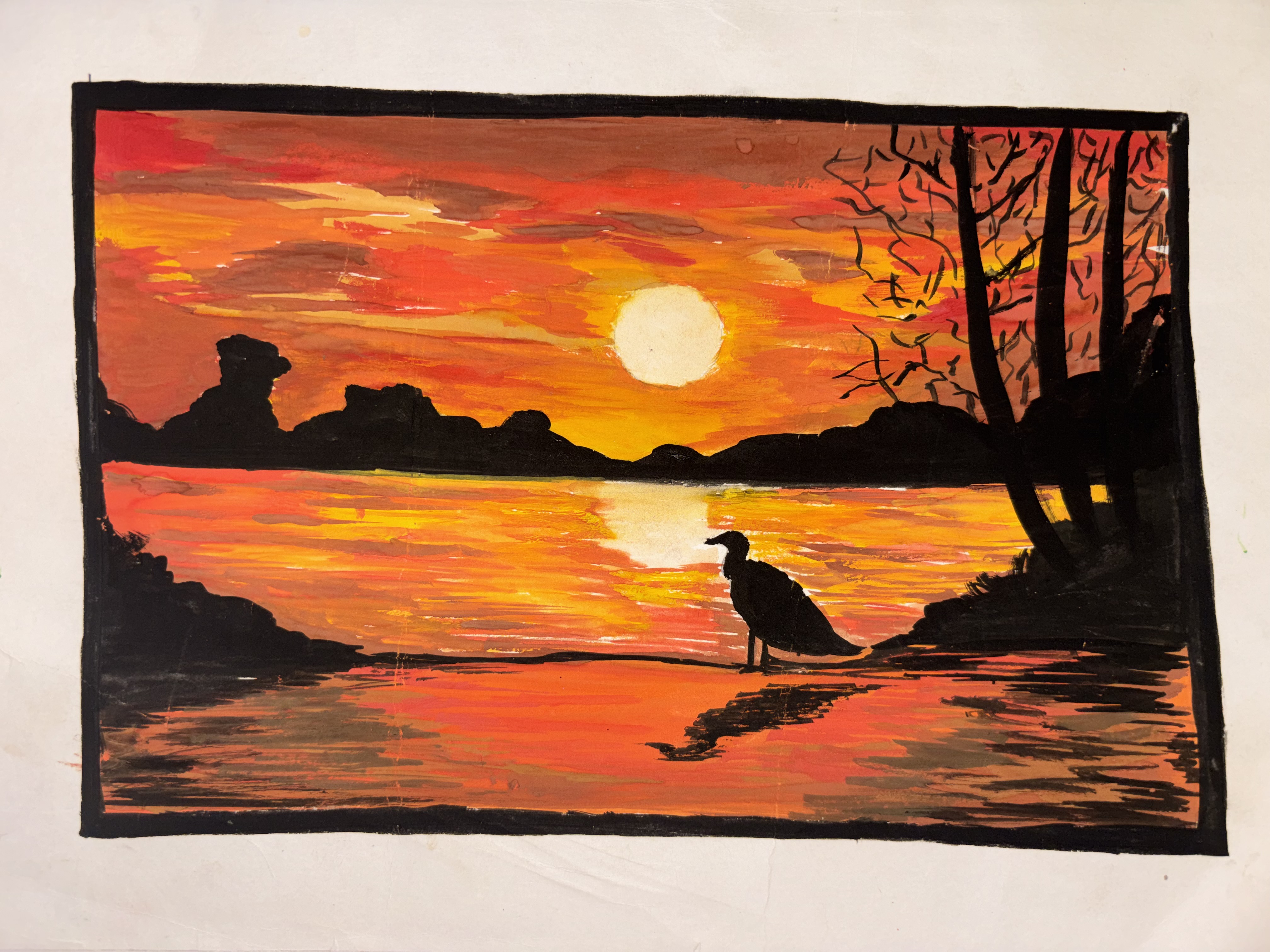 Watercolour art class